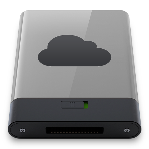 Grey iDisk B Icon 512x512 png